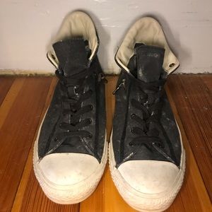 John Varvatos X Converse High Top “Worn” Sneakers